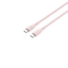 CANYON USB-C į USB-C laidas 60W 1m Silikoninis Pink Sand