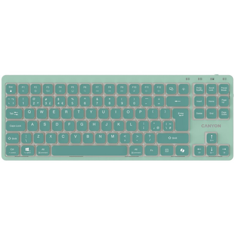 CANYON OnType 10 Low Profile EN Wired Green Keyboard