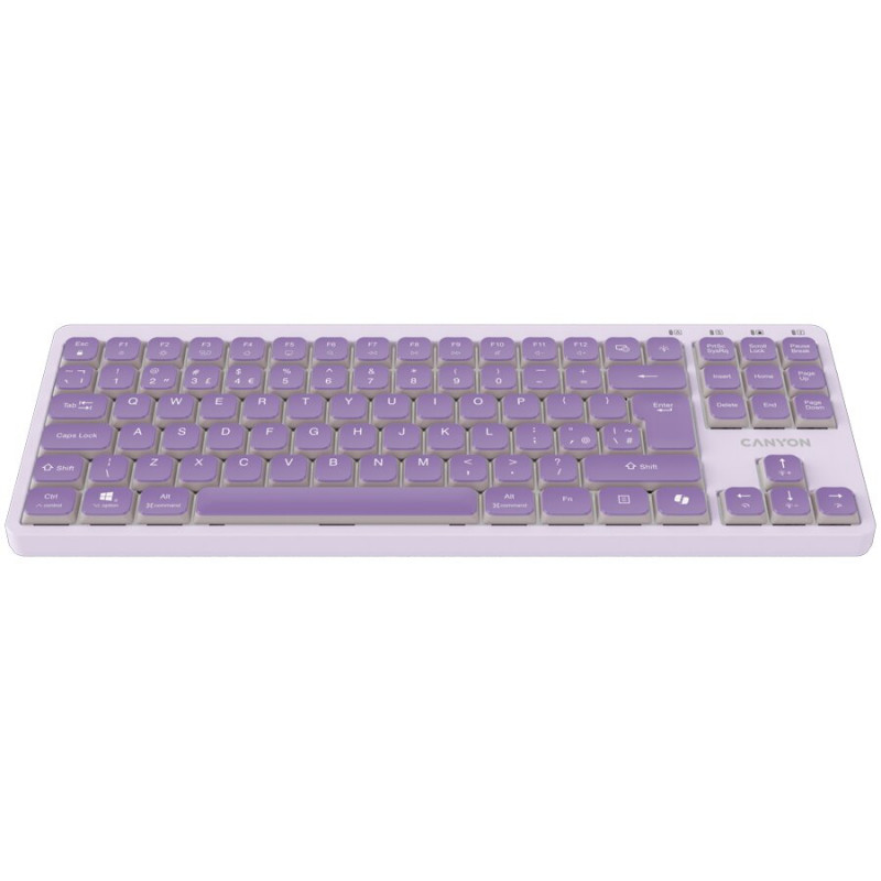 CANYON klaviatūra OnType 10 Low Profile EN Wired Violet