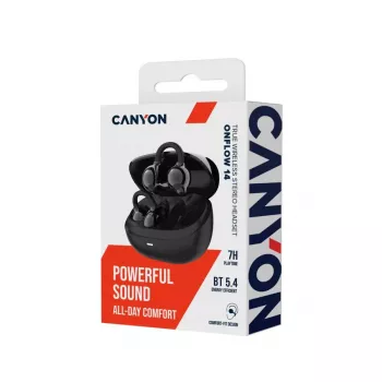 CANYON OWS ausinių segtukai OnFlow 14 juodi