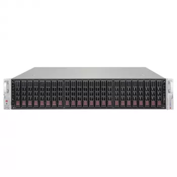 Supermicro SC216 BE1C-R609JBOD 2U 24x2.5 inch Hot-Swap SAS3 JBOD korpusas su 2x600W pertekliniais maitinimo šaltiniais