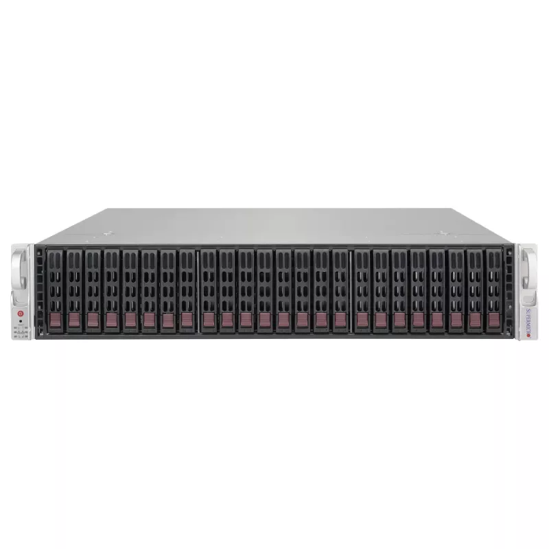 Supermicro SC216 BE1C-R609JBOD 2U 24x2.5 inch Hot-Swap SAS3 JBOD korpusas su 2x600W pertekliniais maitinimo šaltiniais