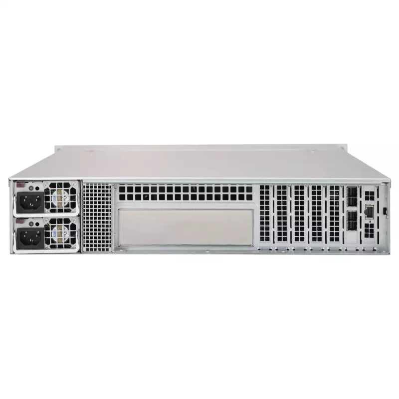 Supermicro SC216 BE1C-R609JBOD 2U 24x2.5 inch Hot-Swap SAS3 JBOD korpusas su 2x600W pertekliniais maitinimo šaltiniais