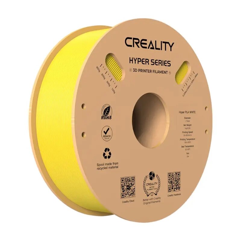 Creality Hyper PLA Filament 1,75 mm 1 kg Geltona