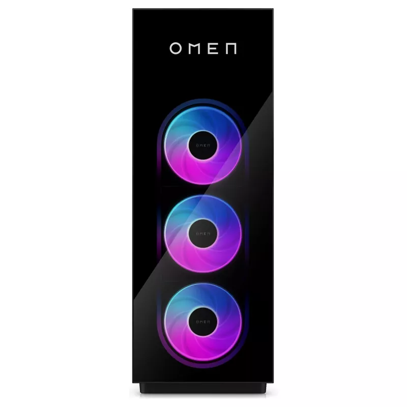 HP OMEN GT23-0175ng žaidimų stalinis kompiuteris, AMD Ryzen 7 9800X3D, 32 GB DDR5 RAM, 2 TB SSD, NVIDIA GeForce RTX 5090, Windows 11 Home, Shadow Black