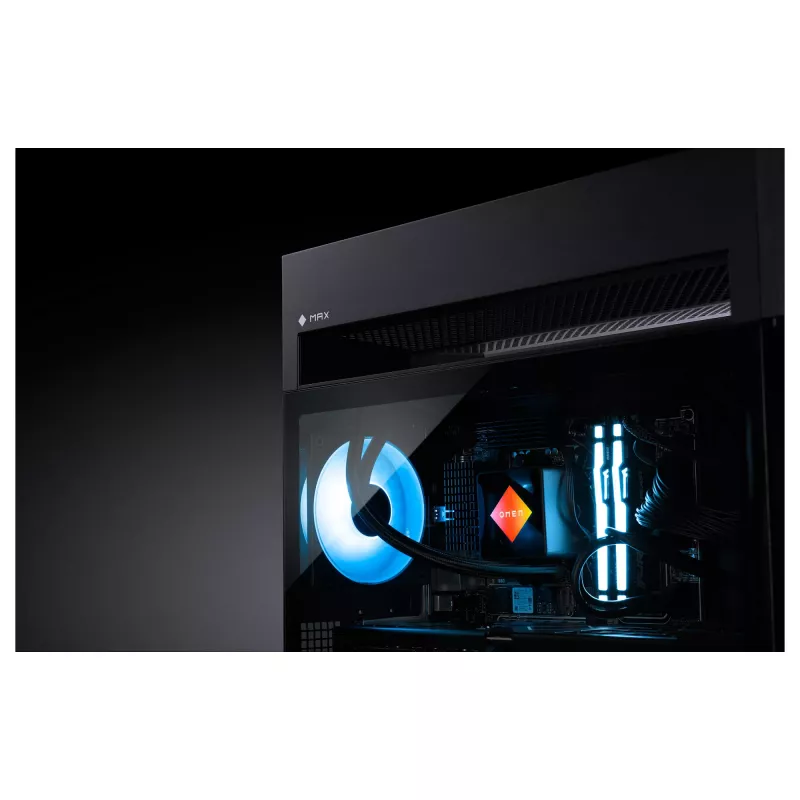 HP OMEN GT23-0175ng žaidimų stalinis kompiuteris, AMD Ryzen 7 9800X3D, 32 GB DDR5 RAM, 2 TB SSD, NVIDIA GeForce RTX 5090, Windows 11 Home, Shadow Black