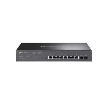 TP-LINK TL-SG2210MP Smart Managed Layer 2+ Switch, 8 prievadų Gigabit PoE+ su 2 SFP lizdais, 150W PoE biudžetas, montuojamas į stelažą