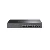 TP-LINK TL-SG2210MP Smart Managed Layer 2+ Switch, 8 prievadų Gigabit PoE+ su 2 SFP lizdais, 150W PoE biudžetas, montuojamas į stelažą