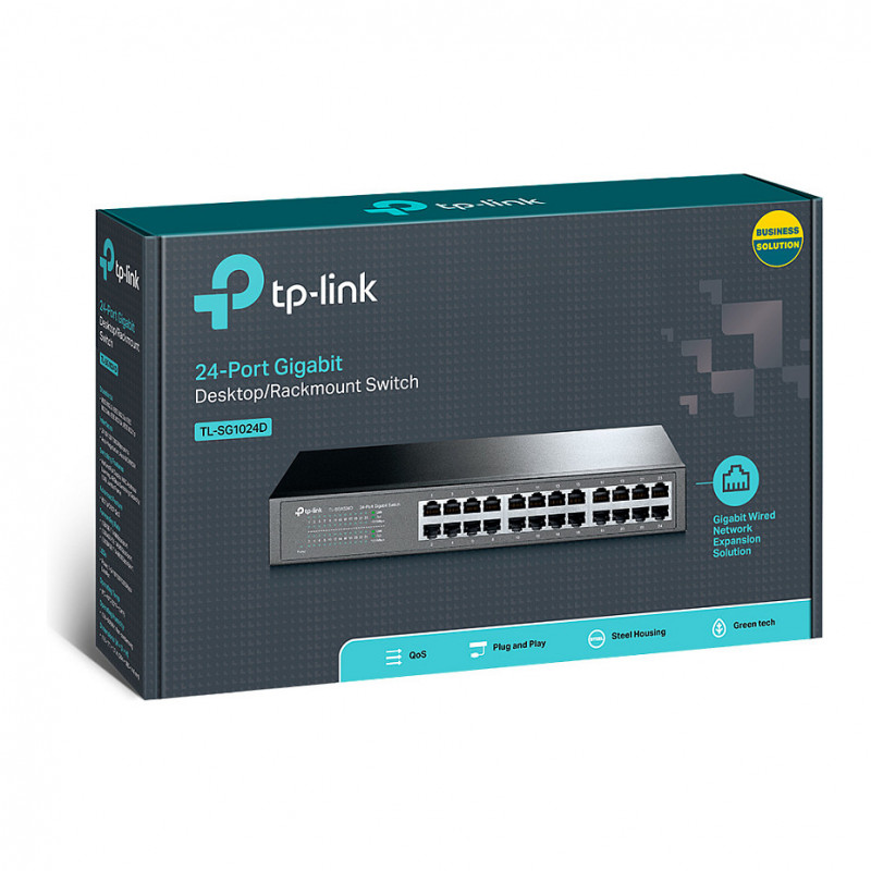 TP-Link TL-SG1024D 24-Port Gigabit Ethernet Switch Desktop/Rackmount