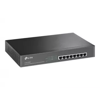 TP-Link TL-SG1008MP Nevaldomas Gigabit Ethernet PoE+ jungiklis (8 prievadai, 126W biudžetas, juoda spalva)