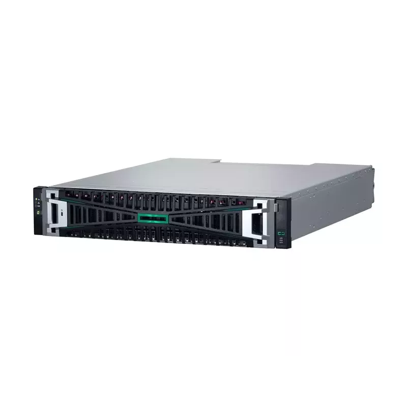 HPE Modular Smart Array 2070 16Gb Fibre Channel SFF Storage - 7 kartos - Hibridinis „Flash“ masyvas - 0 TB - 24 SFF lizdai - 2U montuojamas į stelažą
