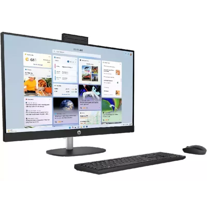 HP All-in-One 27-cr1003ne Intel Core Ultra 7 155U 32GB DDR5 RAM 512GB SSD 27 inch Full HD Touchscreen Windows 11 Home (atnaujinta prekė)