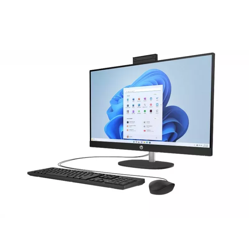 HP All-in-One 27-cr0912nc stalinis kompiuteris, Intel Core i5-1334U, 16 GB RAM, 512 GB SSD, 27 inch Full HD IPS ekranas, Windows 11 Home, baltas (atnaujinta prekė)