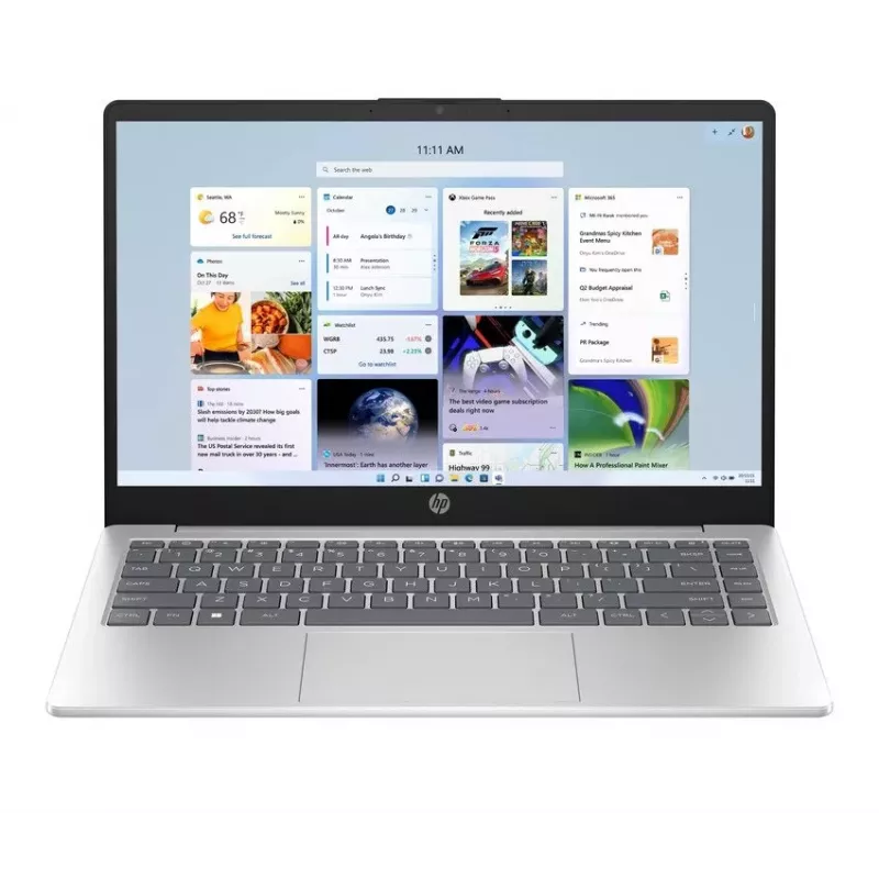 HP Laptop 14-em0021ne, AMD Ryzen 5 7520U, 8GB RAM, 256GB SSD, 14.0 inch FHD, Natural Silver, Windows 11 Home (atnaujinta prekė)