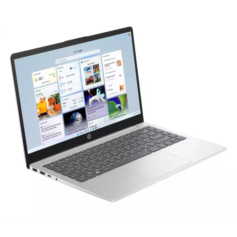 HP Laptop 14-em0021ne, AMD Ryzen 5 7520U, 8GB RAM, 256GB SSD, 14.0 inch FHD, Natural Silver, Windows 11 Home (atnaujinta prekė)