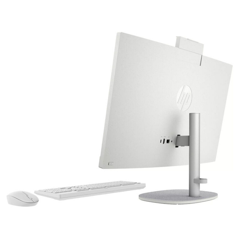 HP All-in-One NGAI 24-ct2001na stalinis kompiuteris, AMD Ryzen 5 8500G, 16 GB DDR5, 512 GB SSD, 23,8 inch FHD IPS, Windows 11 Home, Snow White