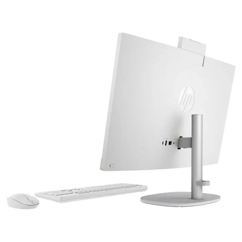 HP All-in-One NGAI 24-ct2001na stalinis kompiuteris, AMD Ryzen 5 8500G, 16 GB DDR5, 512 GB SSD, 23,8 inch FHD IPS, Windows 11 Home, Snow White