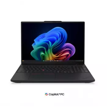 Lenovo ThinkPad T16 Gen 5 16 inch WUXGA nešiojamas kompiuteris, Intel Core Ultra 5 325U, 16GB DDR5, 512GB SSD, Intel Graphics, Windows 11 Pro, Šiaurietiška foninio apšvietimo klaviatūra, Juoda, Pirštų atspaudų skaitytuvas, 5G paruoštas, 3 metų garantija