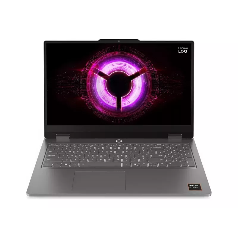 Lenovo LOQ Essential 15ARP11 AMD nešiojamas kompiuteris, 15.6 inch FHD IPS, AMD Ryzen 7, 16GB DDR5, 512GB SSD, NVIDIA GeForce RTX 5060, Windows 11 Home, Luna Grey