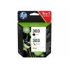 HP 303 Originali rašalo kasetė juoda/trispalvė, 2 vnt. pakuotė