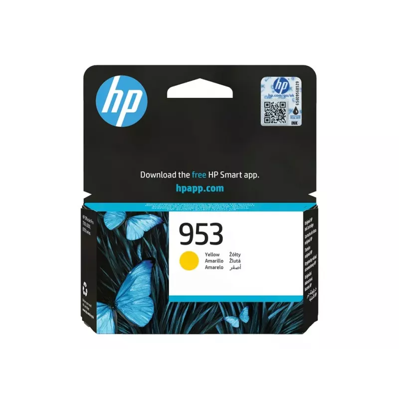 HP 953 geltona originali rašalo kasetė (standartinė išeiga)