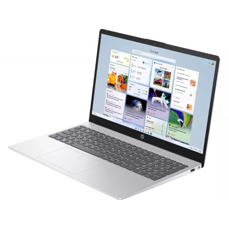 HP Laptop 15-fd0325ne, Intel Core Ultra 5 120U, 24GB RAM, 512GB SSD, 15.6 inch Full HD, Windows 11 Home, sidabrinis