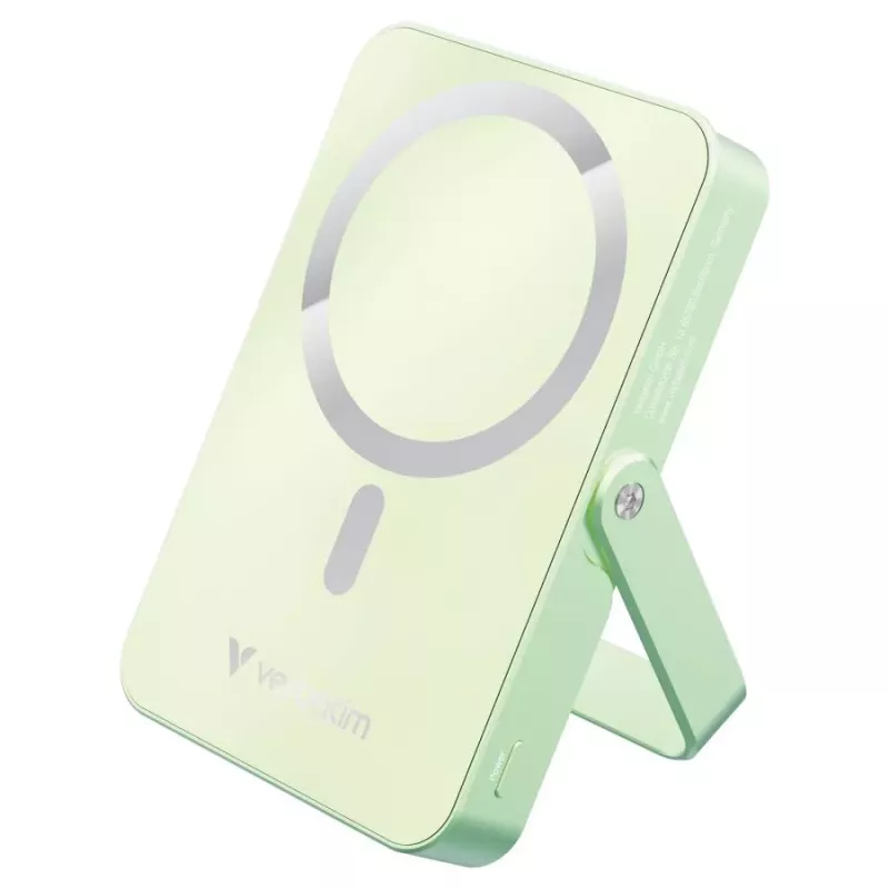 Verbatim Charge 'n' Go Magnetic Wireless Power Bank su stovu 10000mAh USB-C PD 3.0 Žalia