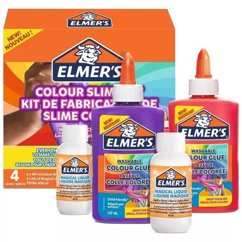 ELMER'S Elmers Spalvingas „Pasidaryk pats“ gleivių rinkinys Opaque
