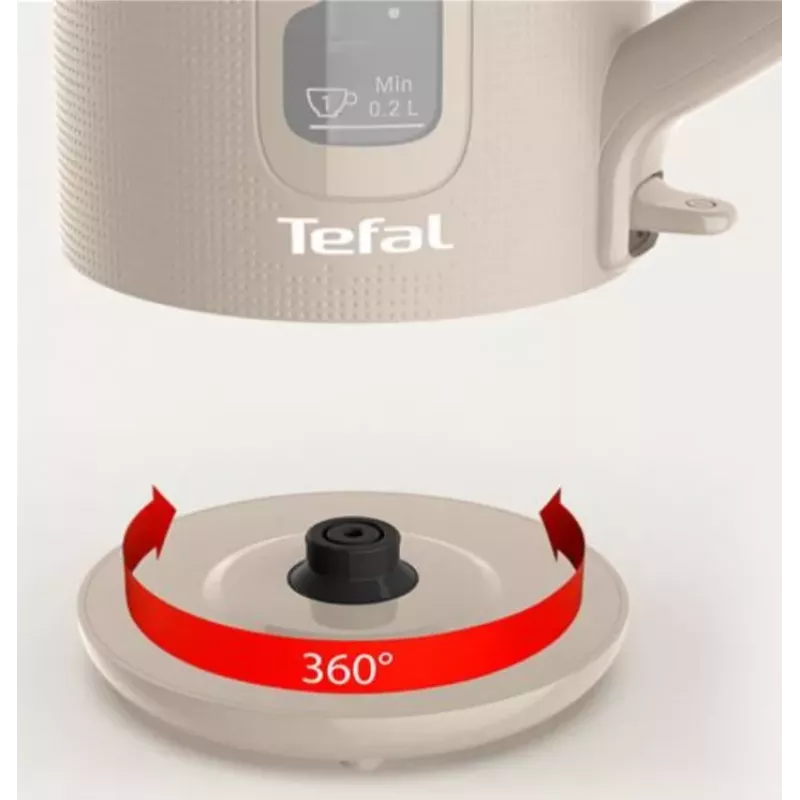 Tefal KO2M0B10 Morning Kettle, smėlio spalvos, 1.7L, 2400W