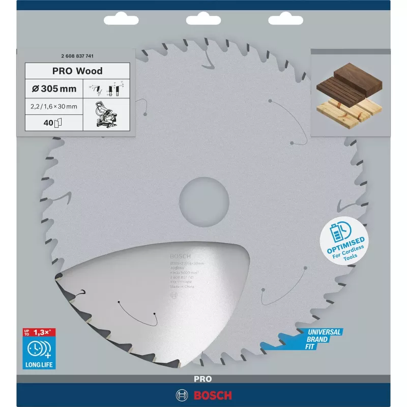 BOSCH Standard for Wood Accu Saw Blade 305x30x40z