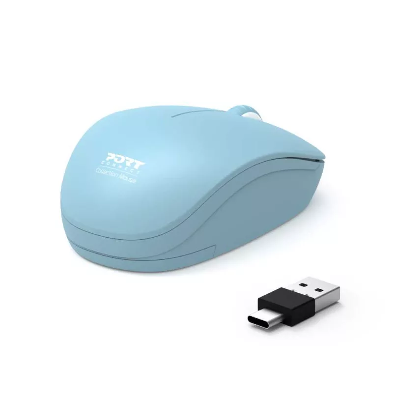 PORT CONNECT Mouse Collection II Wireless 2.4 GHz Pastel Blue