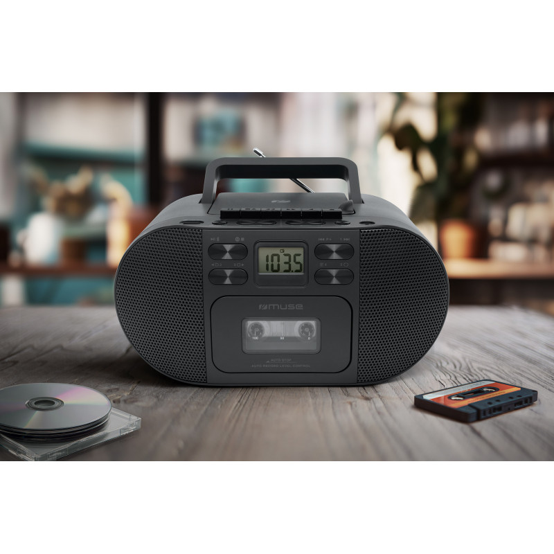 Muse M-188RDC CD Boombox su Bluetooth, FM radiju, USB, juoda