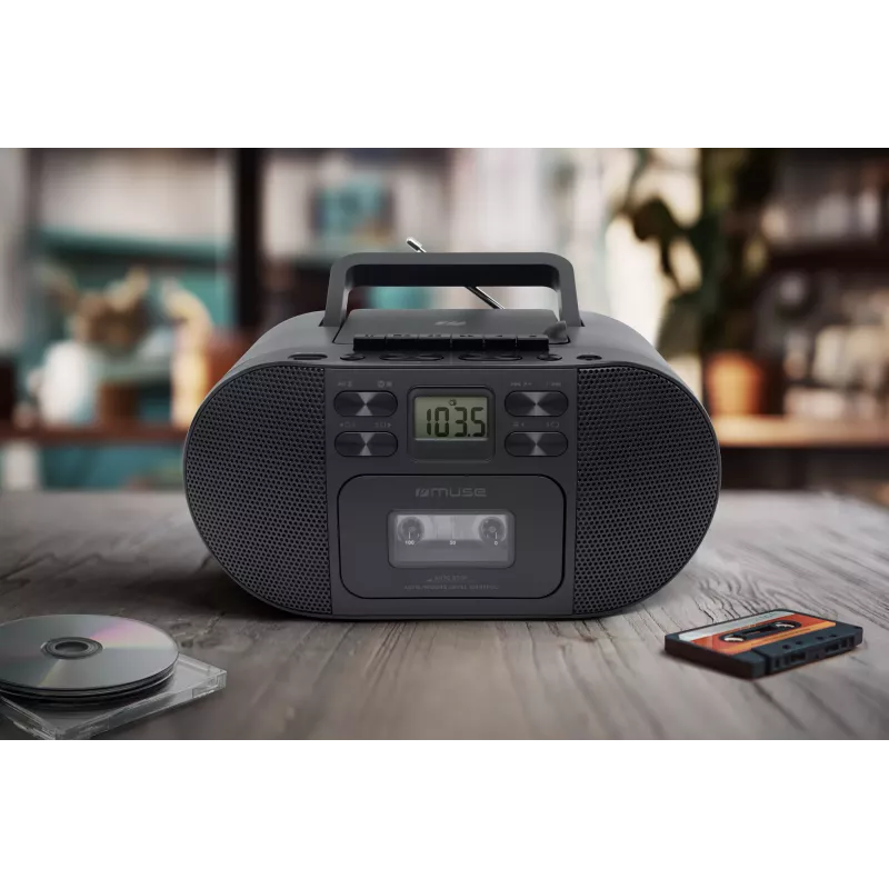 Muse M-188RDC CD Boombox su Bluetooth, FM radiju, USB, juoda
