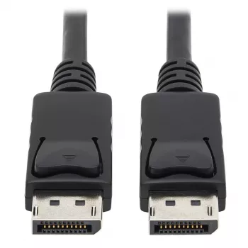 EATON Tripp Lite Series DisplayPort kabelis su fiksavimo jungtimis, 4K 60 Hz (M/M), juodas, 10 ft (3,05 m)