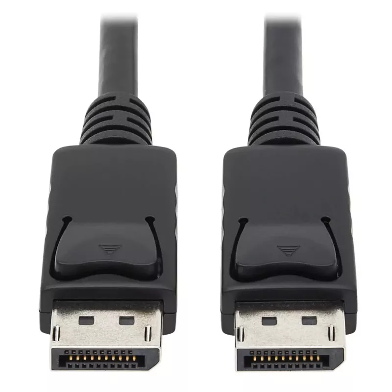 EATON Tripp Lite Series DisplayPort kabelis su fiksavimo jungtimis, 4K 60 Hz (M/M), juodas, 10 ft (3,05 m)