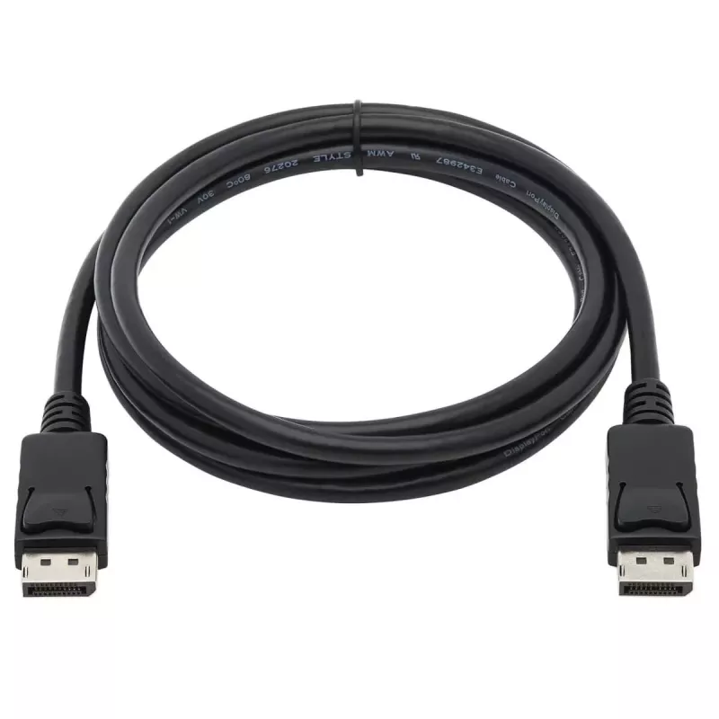 EATON Tripp Lite Series DisplayPort kabelis su fiksavimo jungtimis, 4K 60 Hz (M/M), juodas, 10 ft (3,05 m)