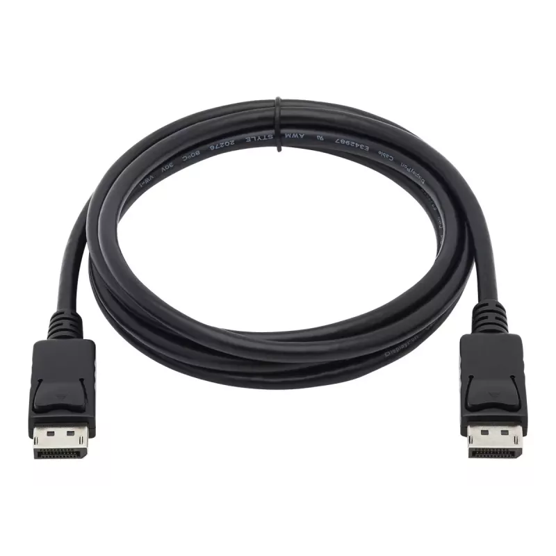 Tripp Lite Series DisplayPort kabelis su fiksuojančiomis jungtimis, 4K 60 Hz (M/M), juodas, 6 ft