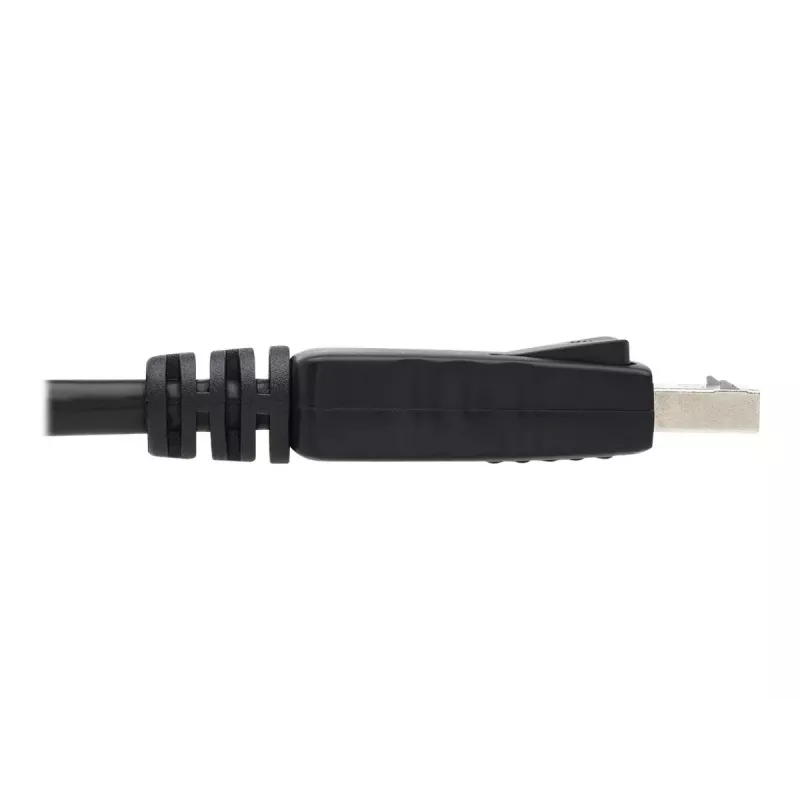Tripp Lite Series DisplayPort kabelis su fiksuojančiomis jungtimis, 4K 60 Hz (M/M), juodas, 6 ft
