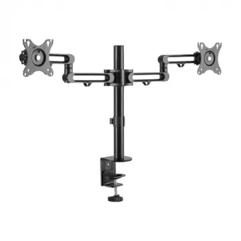 Eaton Tripp Lite Series Flex Arm Dvigubo monitorio stalinis laikiklis 13-27 colių ekranams, iki 17,6 svaro vienam ekranui (DDR1327SDFC-1)