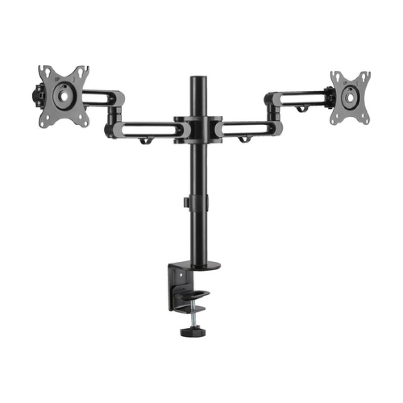 Eaton Tripp Lite Series Flex Arm Dvigubo monitorio stalinis laikiklis 13-27 colių ekranams, iki 17,6 svaro vienam ekranui (DDR1327SDFC-1)