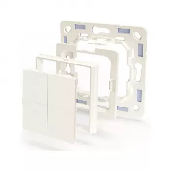 Shelly Plug & Play BLU Wall Switch 4 Adapter Legrand & Shelly White