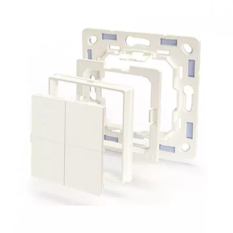 Shelly Plug & Play BLU Wall Switch 4 Adapter Legrand & Shelly White