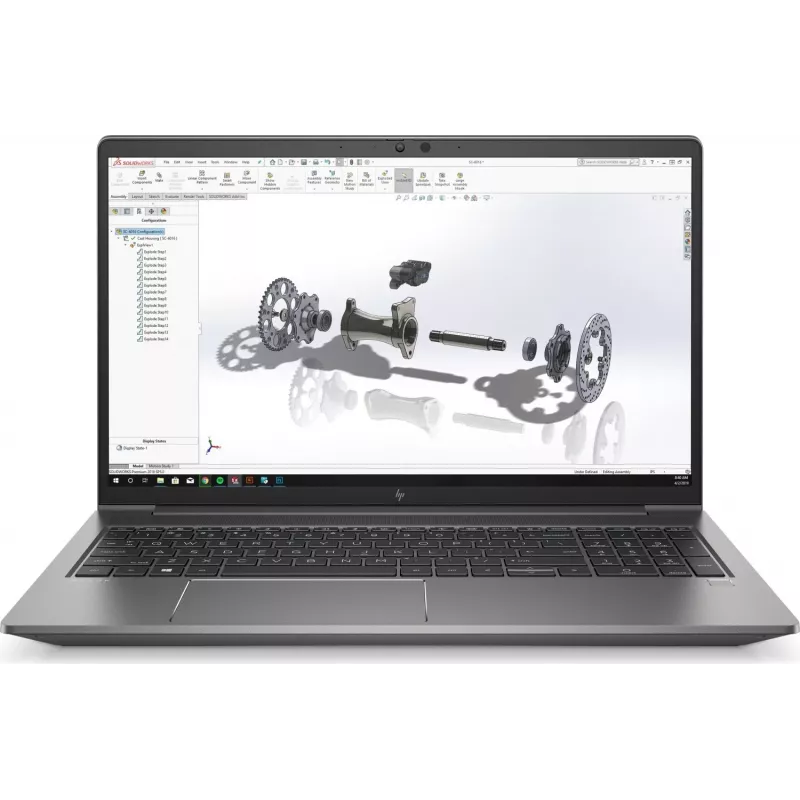 HP ZBook Power G7 15.6 inch FHD nešiojamas kompiuteris, Intel Core i7-10750H, 32 GB RAM, 1 TB SSD, NVIDIA Quadro T1000, Windows 10 Pro (atnaujinta prekė)
