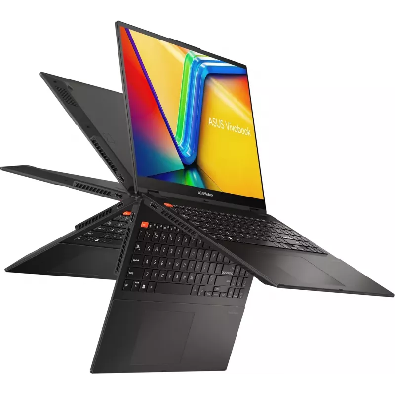 ASUS Vivobook S 16 Flip TN3604YA nešiojamas kompiuteris - AMD Ryzen 7 7730U, 16GB RAM, 512GB SSD, 16 inch WUXGA jutiklinis ekranas, Windows 11 Home, Cool Silver (atnaujinta prekė)