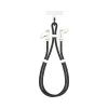 SBOX LANYARD BLACK USB-C į USB-C laidas 1,5 m juodas