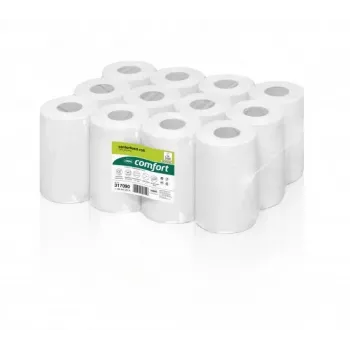 WEPA Centre Feed Rolls, skirtos RPMB268 padavimo sistemai, 68 m, 195 lapų, 20x35 cm, perdirbto popieriaus (12 ritinių)
