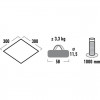 High Peak Tarp 1 (Grey, 3m x 3m)