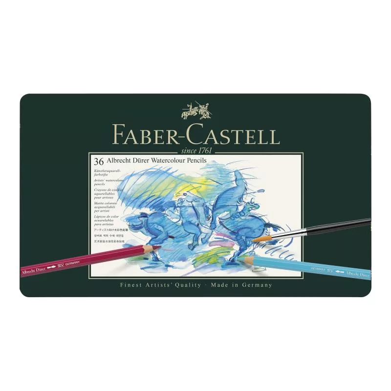 Faber-Castell Polychromos spalvotų pieštukų rinkinys - 36 vnt. - metalinė dėžutė - FC-117536