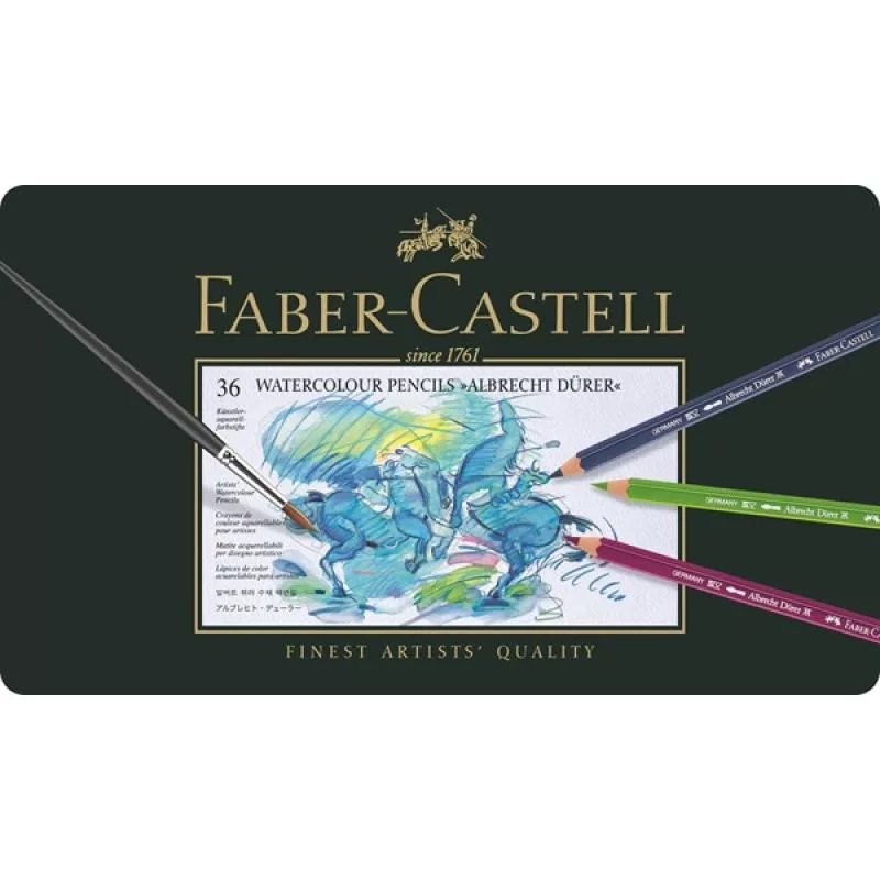 Faber-Castell Polychromos spalvotų pieštukų rinkinys - 36 vnt. - metalinė dėžutė - FC-117536