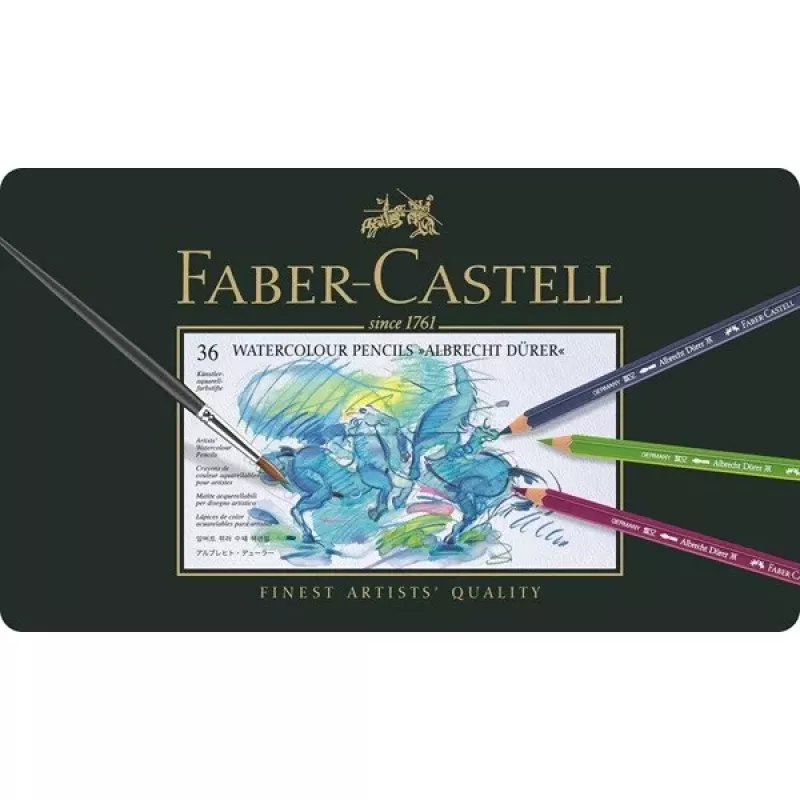 Faber-Castell Polychromos spalvotų pieštukų rinkinys - 36 vnt. - metalinė dėžutė - FC-117536